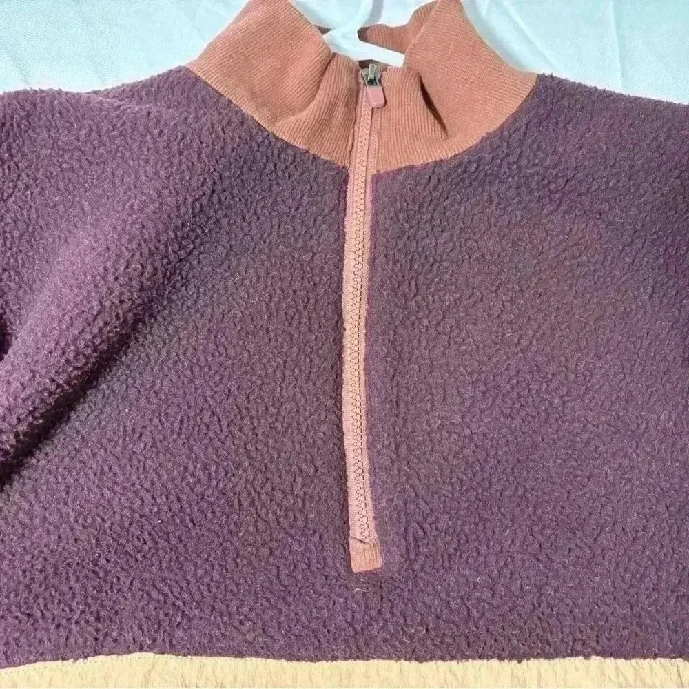 Womens size medium fablectics brand fleece crop jacket,#I341 - Picture 5 of 8